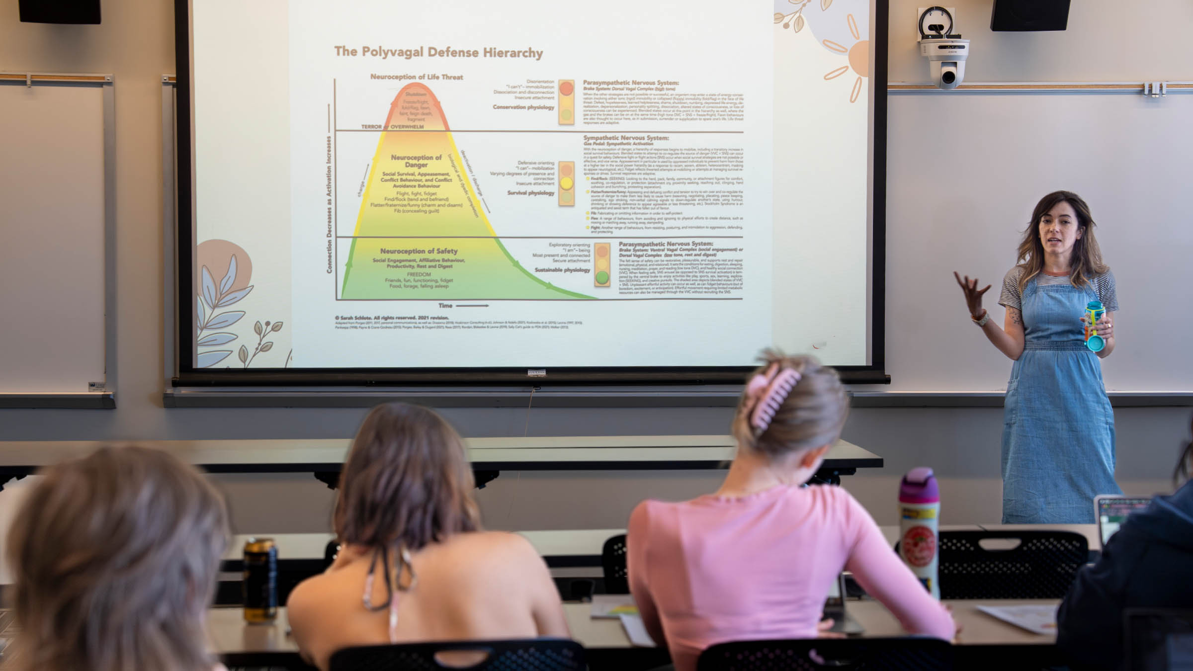Faculty member lecturing on children’s behavioral health and development