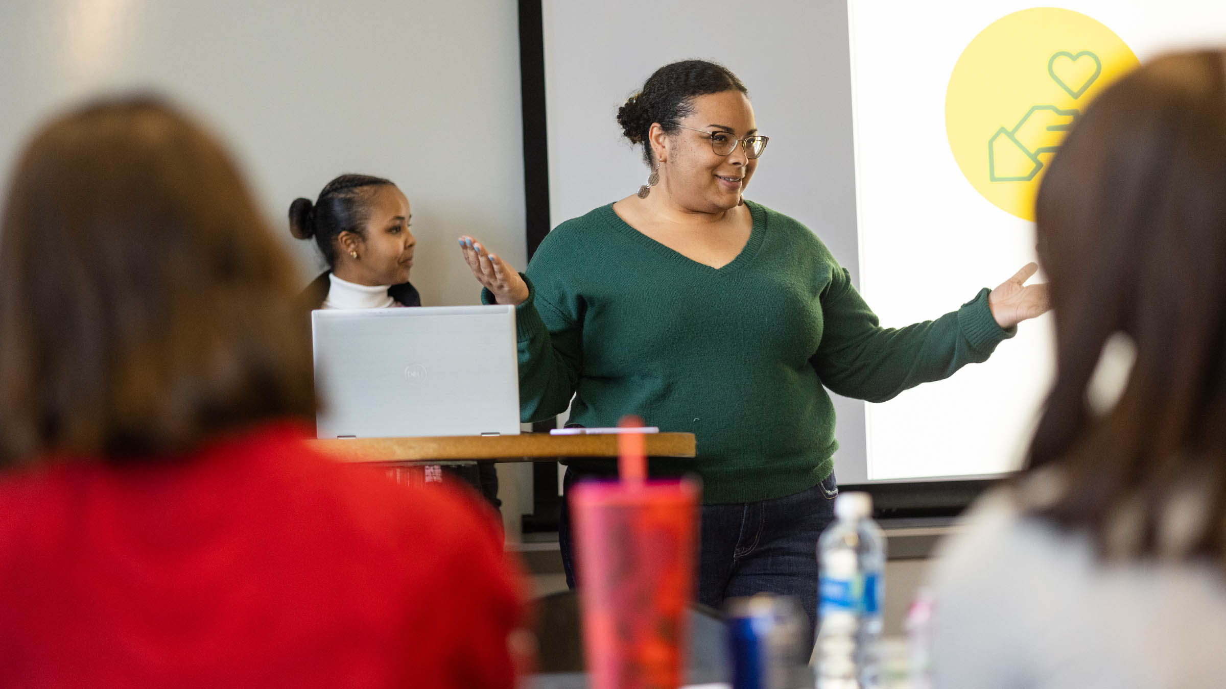 Presenting in a classroom